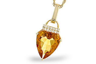 M328-25166: NECKLACE 3.12 CITRINE 3.18 TGW (12x10MM CIT)