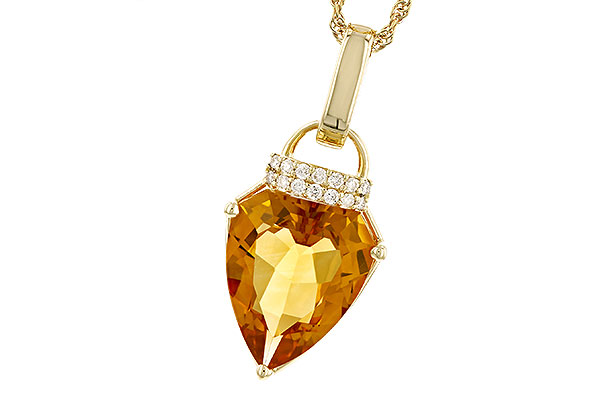 M328-25166: NECKLACE 3.12 CITRINE 3.18 TGW (12x10MM CIT)