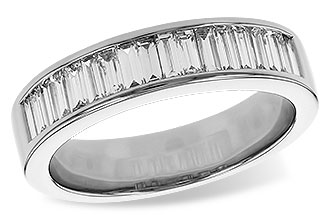 M329-09702: LDS DIA WED RG .70 TW BAGUETTES