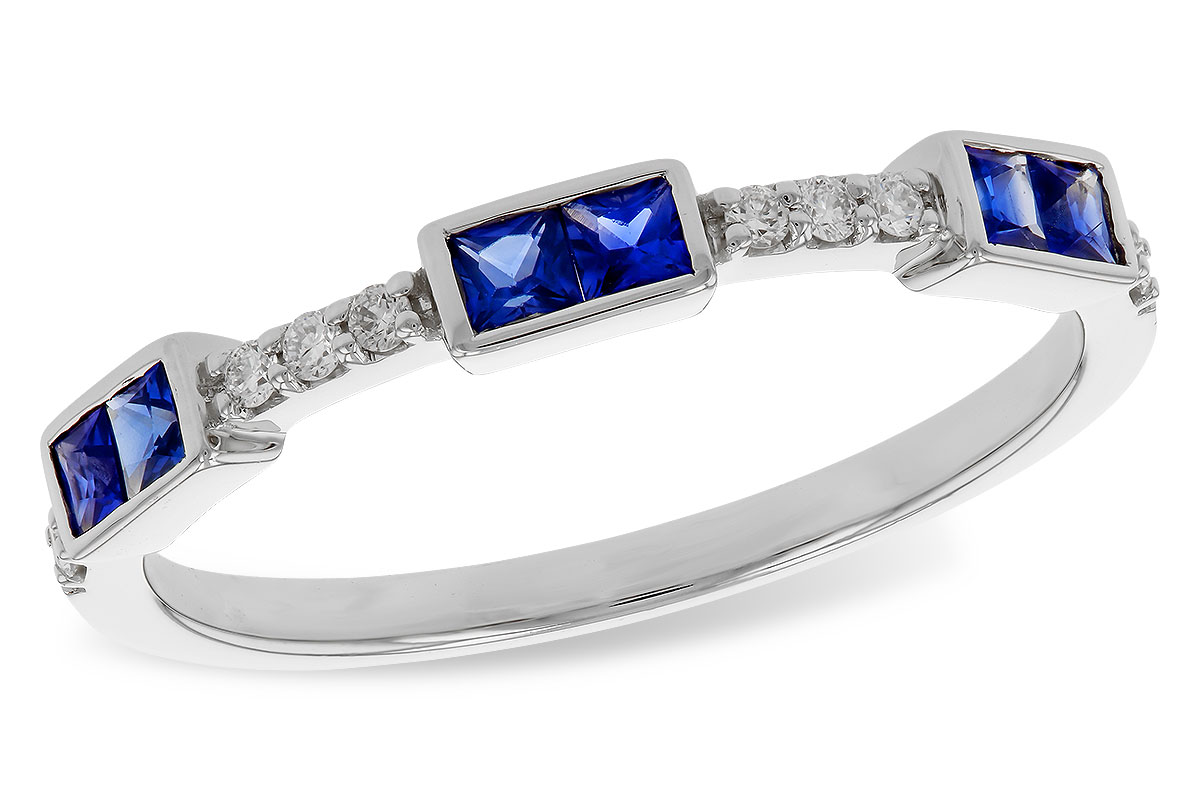 M329-13357: LDS WED RG .36 SAPPHIRE .43 TGW