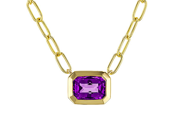 M329-15166: NECKLACE .82 AMETHYST (18")