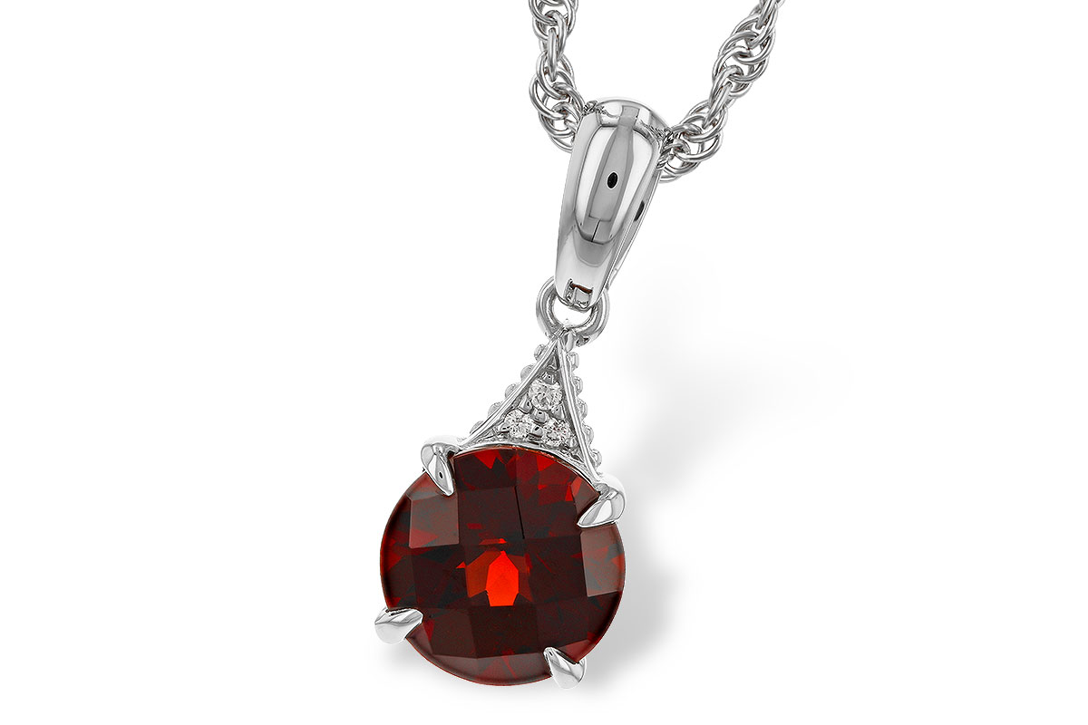 M329-16020: NECK 1.46 GARNET 1.47 TGW (7MM RD)