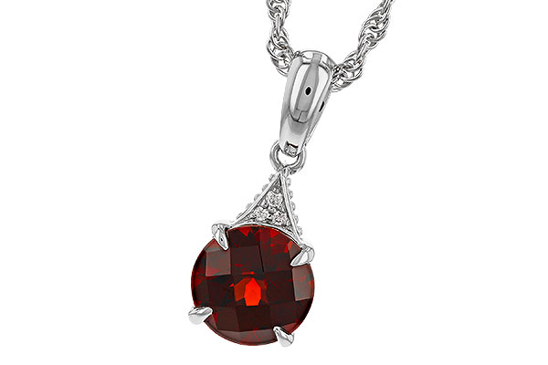 M329-16020: NECK 1.46 GARNET 1.47 TGW (7MM RD)