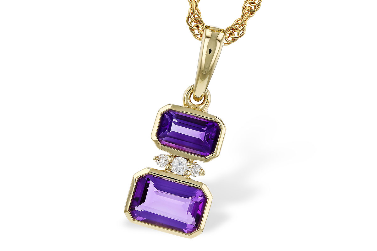 M329-17848: NECK .72 TW AMETHYST .75 TGW