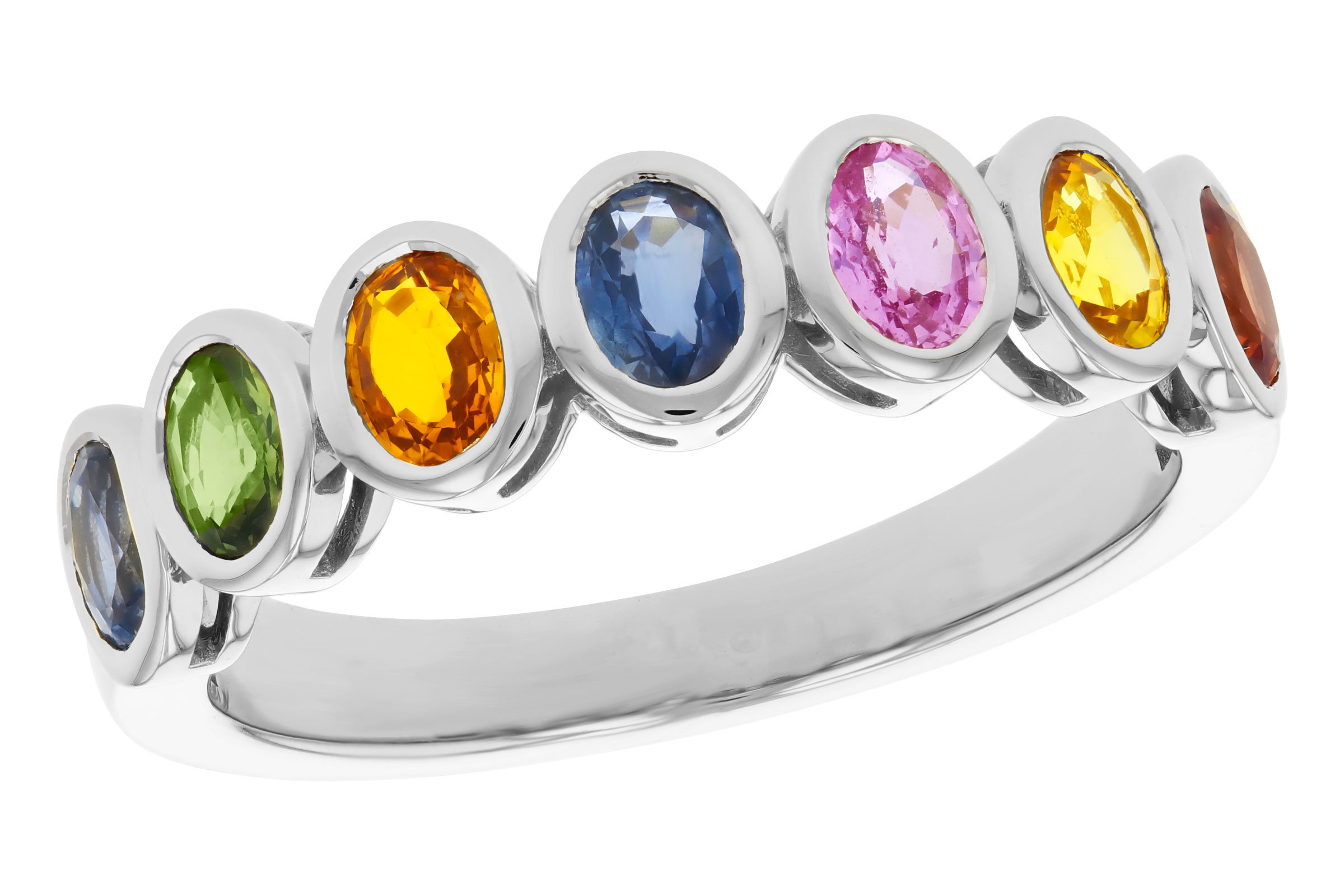 M330-03311: LDS WED RG 1.54 TW MULTI-COLOR SAPPHIRE