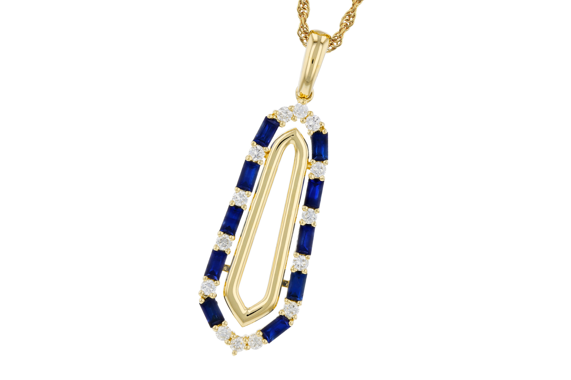 M330-03320: NECKLACE .74 TW SAPPHIRE .94 TGW